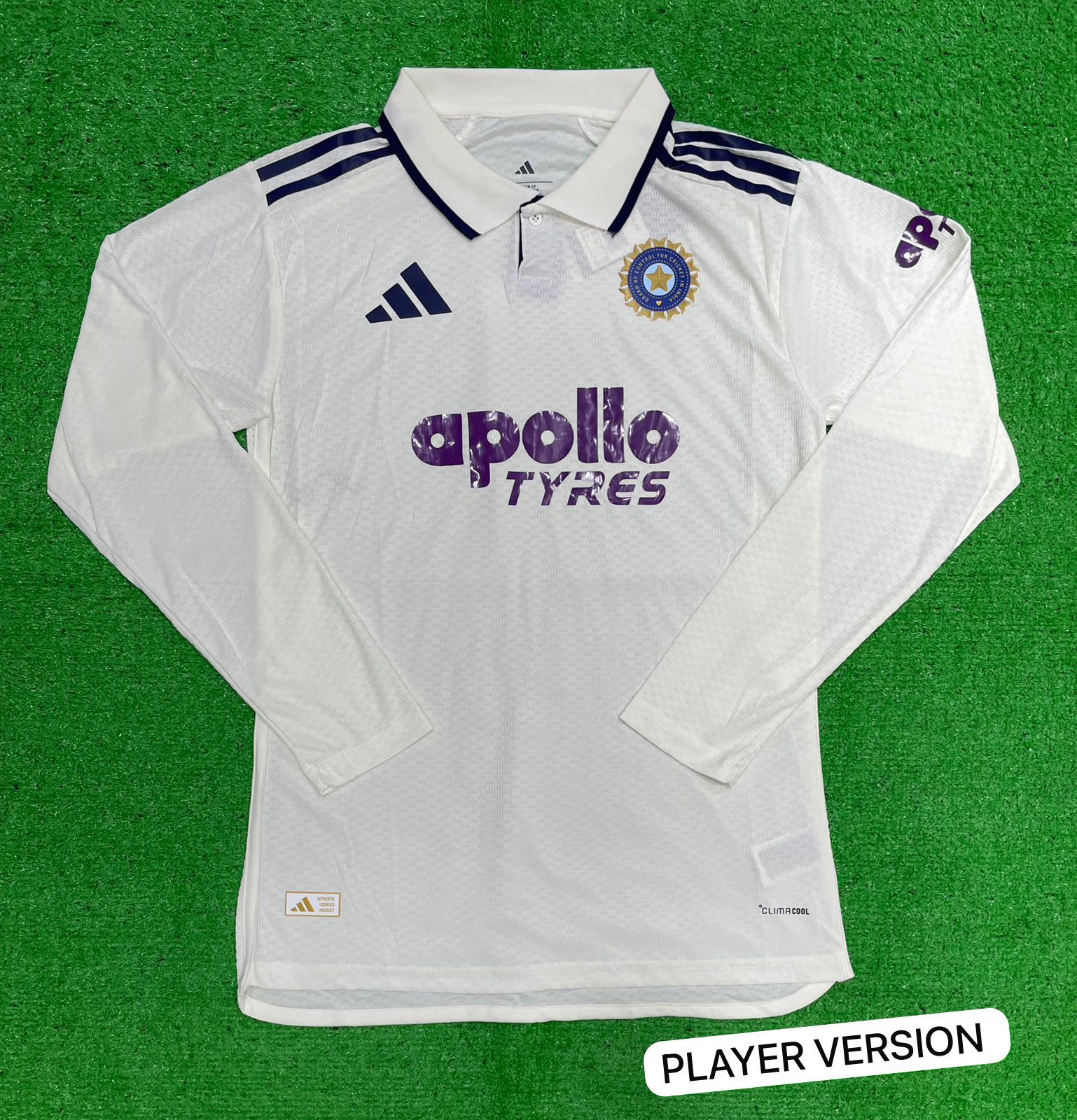 India Test Cricket Full Sleeve Jersey with brand 2026 [Player's Quality]