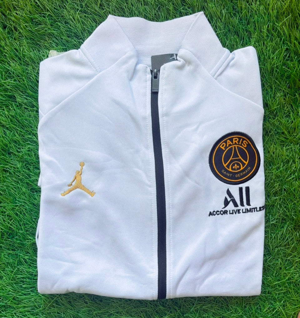 PSG Jordan Classic Anthem Jacket White