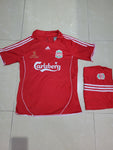 Retro Liverpool Istanbul UEFA Final 2007 Home Jersey with Shorts.