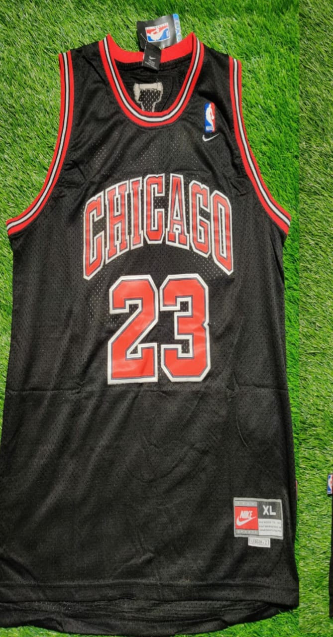 Chicago Jordan 23 Black/Red Basketball Jersey [Stitch]