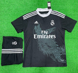 Retro R Madrid Half  sleeve Away Jersey with Shorts 2014/15.