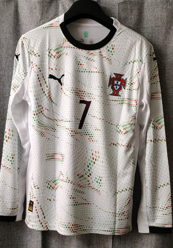 Portugal Ronaldo Away Euro cup full sleeve Jersey 2025 [Superior Quality]