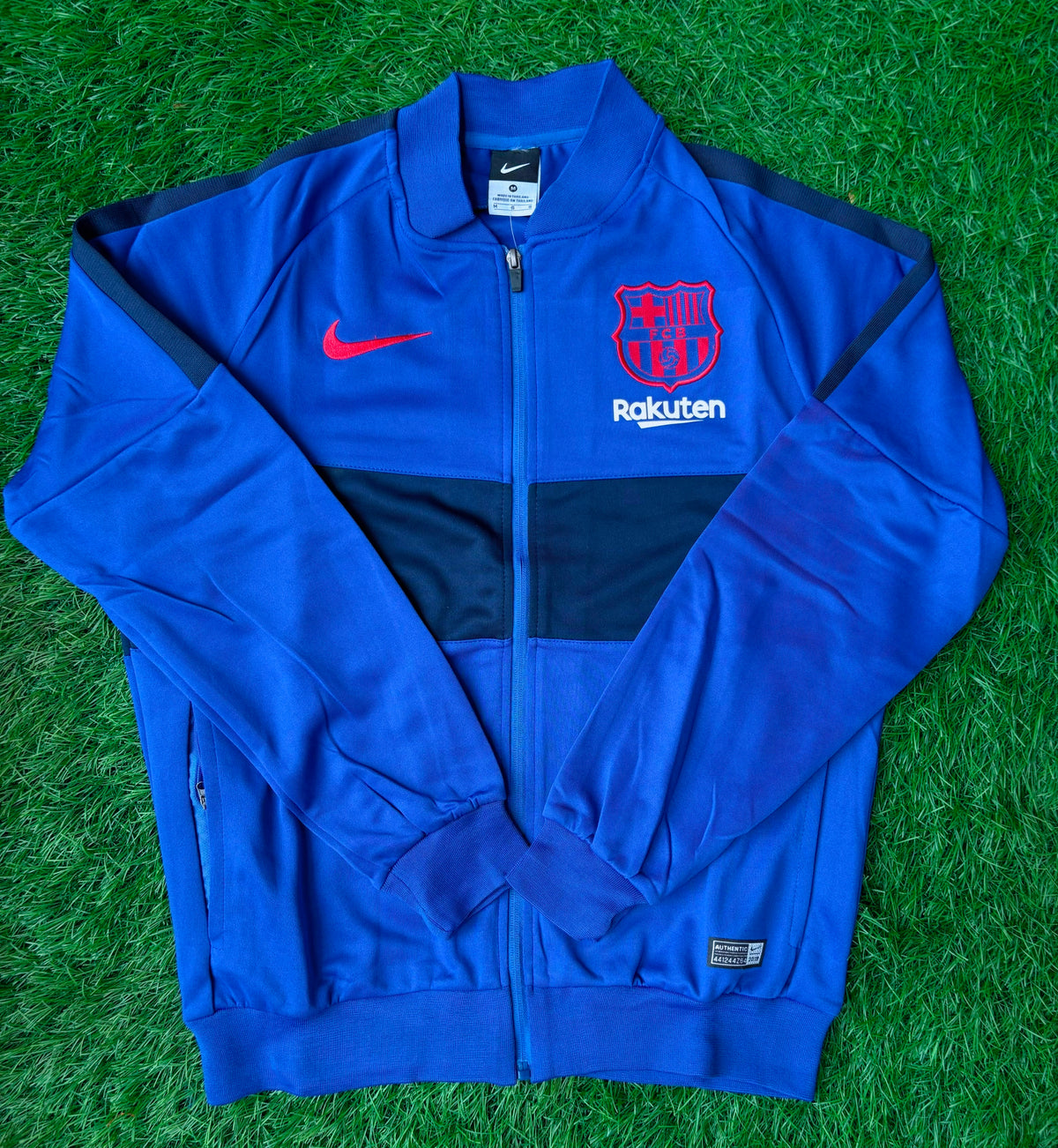 Barcelona Blue & Navy Blue Zipper