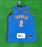 Thunder 2 Blue Basketball Jersey [Stitch]