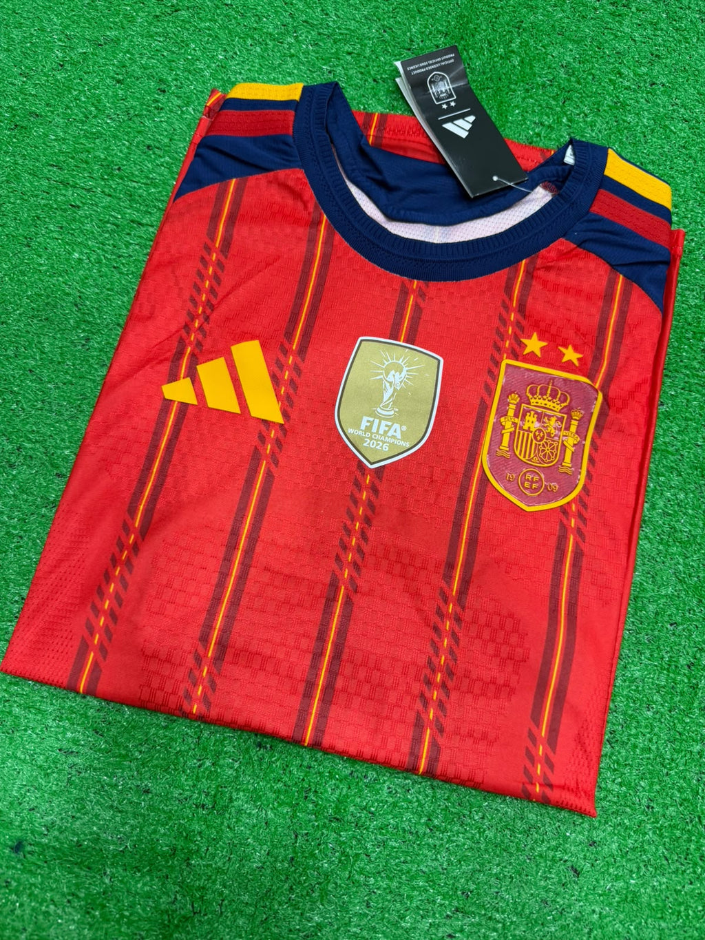 Spain Home 2 Star with FIFA Winners Badge Jersey WC 2026 [Player's Quality]
