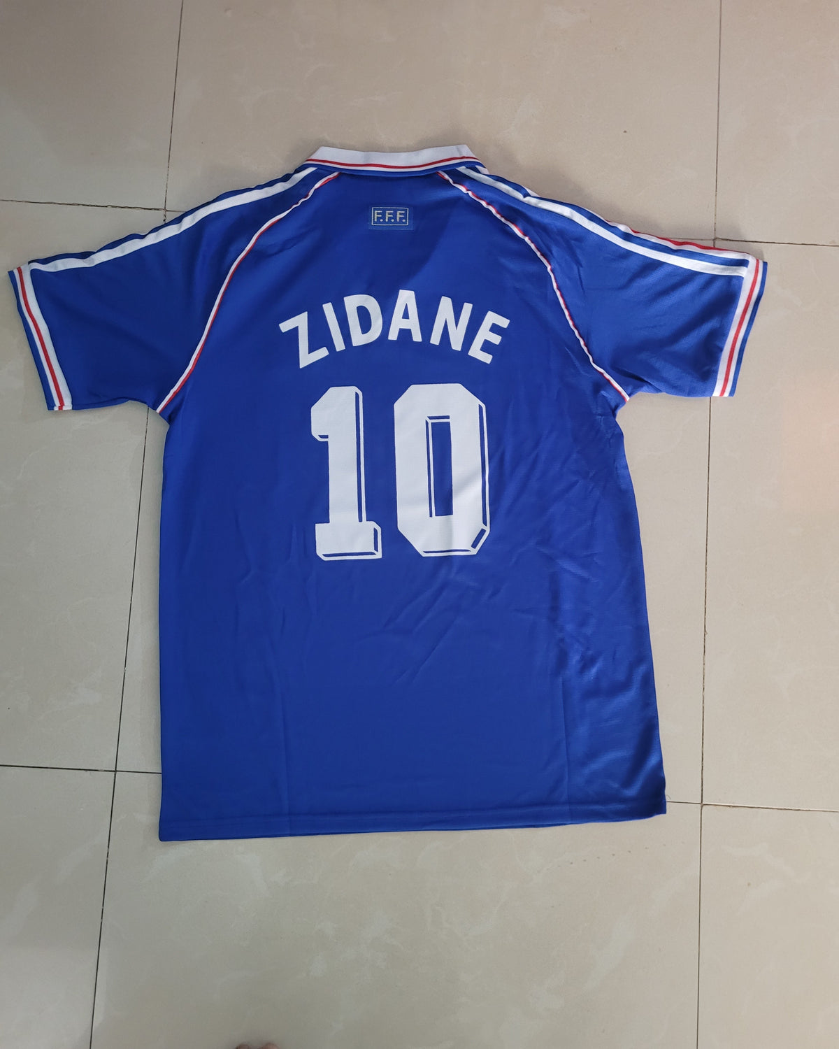 Retro France Home Zidane Jersey with Shorts 1998.
