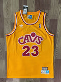 Cavs 23 Yellow/Red Basketball Jersey [Stitch]