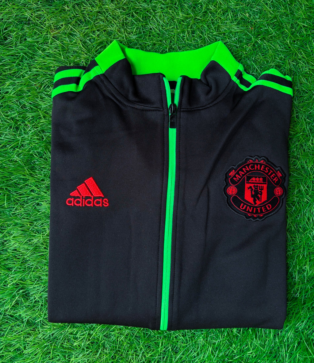 Manchester United Black/Green Anthem Jacket
