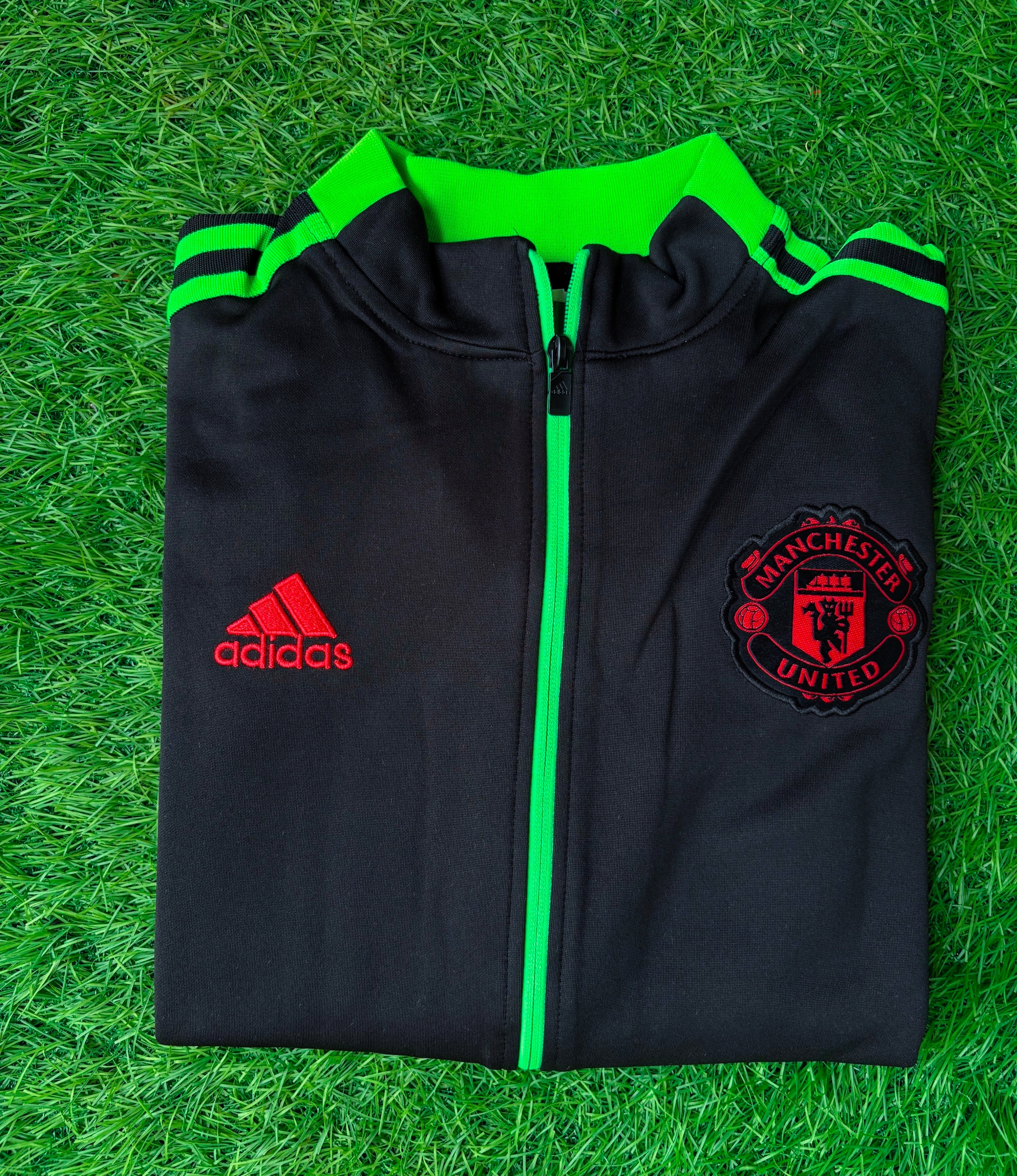 Manchester United Black/Green Anthem Jacket