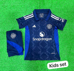 Manchester United Away Kids/Youth Jersey & Shorts 2024/25