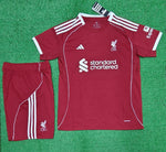 Liverpool Home Jersey with Shorts 2025/26 [Premium Quality]