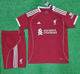 Liverpool Home Jersey with Shorts 2025/26 [Premium Quality]