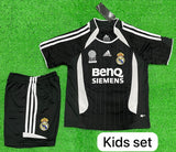 Retro Real Madrid Away Kids/Youth  Jersey & Shorts. 2006/07