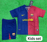 Retro BARCELONA HOME Kids/Youth  Jersey & Shorts. 2008/09