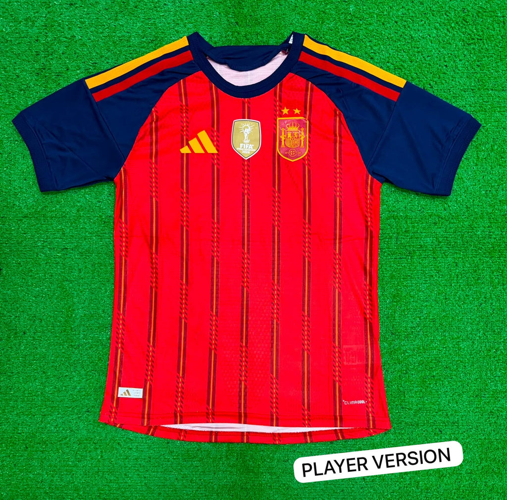 Spain Home 2 Star with FIFA Winners Badge Jersey WC 2026 [Player's Quality]