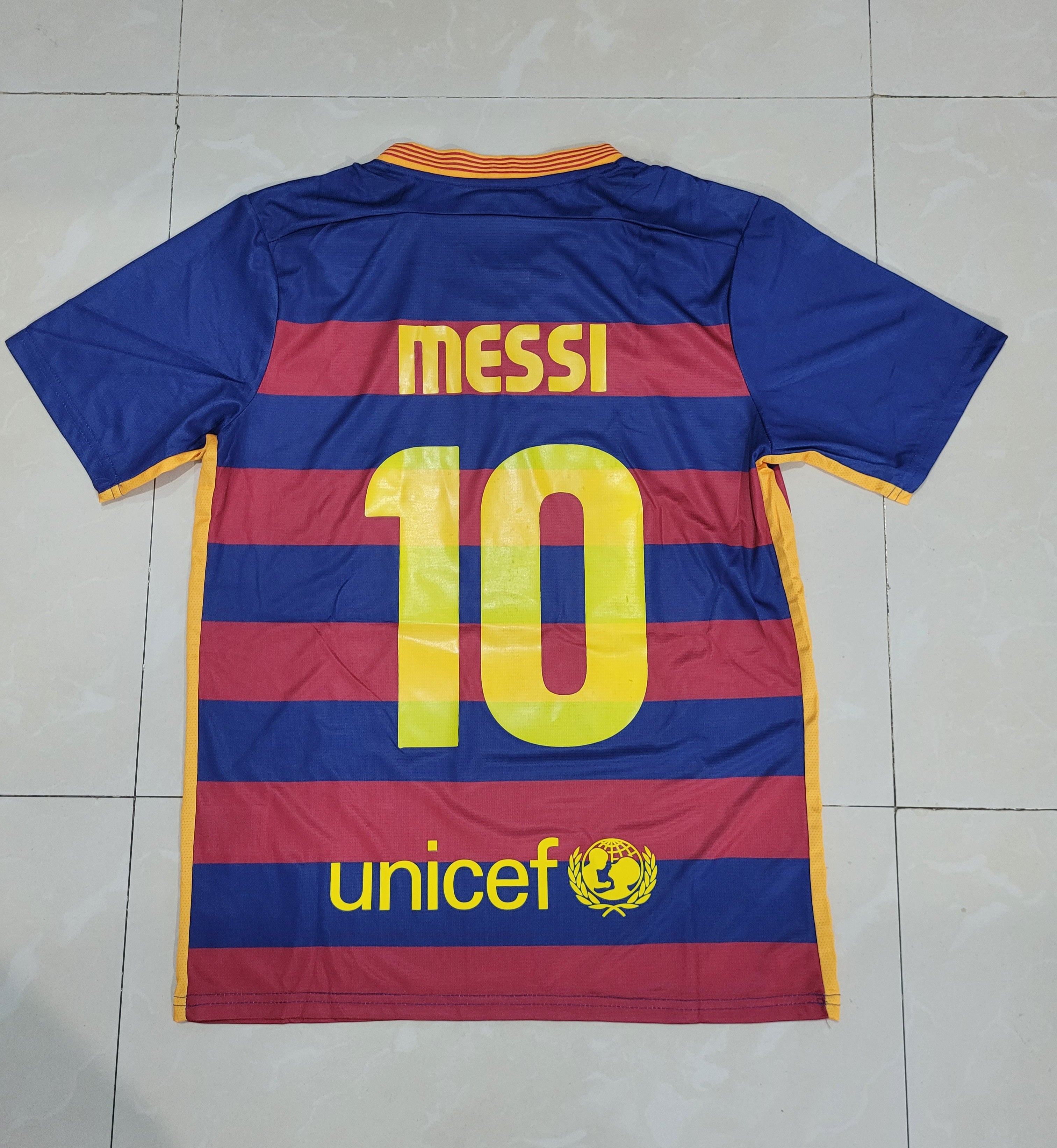 Retro Messi Barcelona Home Jersey with Shorts 2015/16