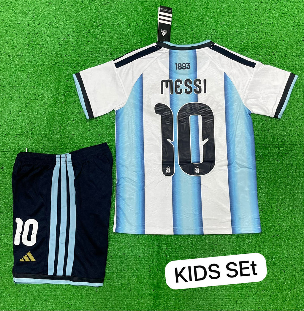 Argentina Messi Kids/Youth Home Jersey & Shorts WC 2026