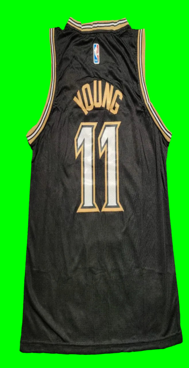 MLK Young 11 Black/White Basketball Jersey [Stitch]
