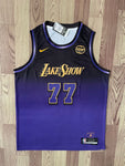 Lake Show 77Blue/Black Basketball Jersey [Stitch]