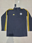 INDIA  Cricket Full Sleeve FAN Black with yellow Strips Jersey 2024/25 [Superior Quality]