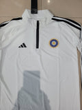 INDIA  Cricket Full Sleeve FAN White with Black Strips Jersey  2024/25 [Superior Quality]
