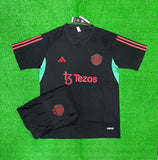 Manchester United Black Pre-match Jersey with Shorts 2023/24 [Premium Quality]