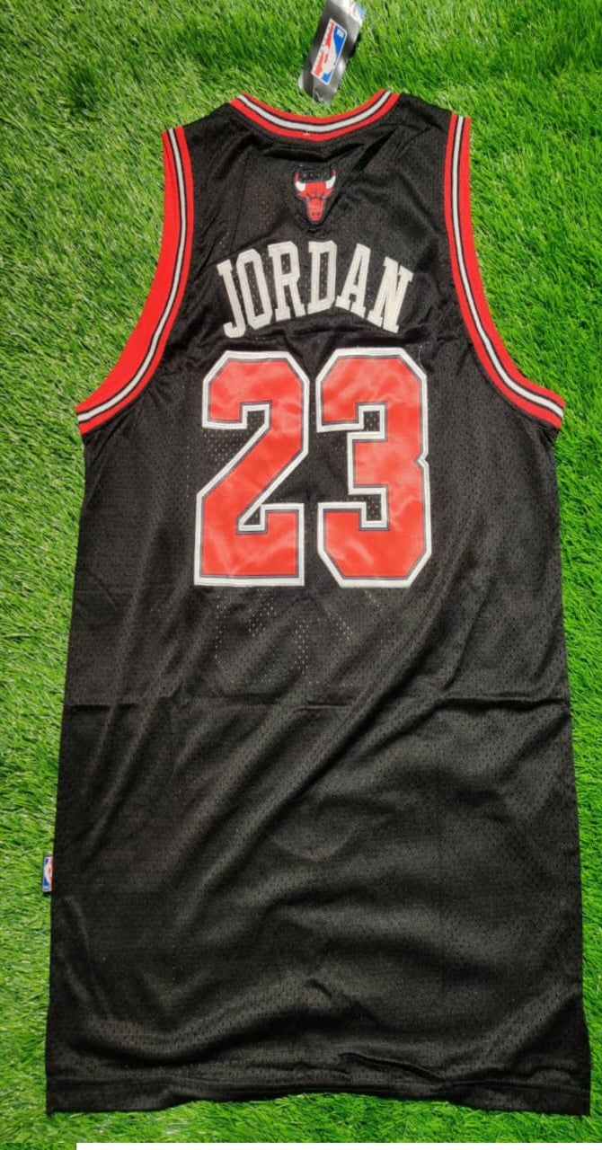 Chicago Jordan 23 Black/Red Basketball Jersey [Stitch]