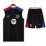 BARCELONA Away Sleeveless Pre-Match Jersey Black 2024/25 [Superior Quality]