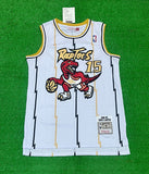 RAPTORS 15 white/Red Basketball Jersey [Stitch]