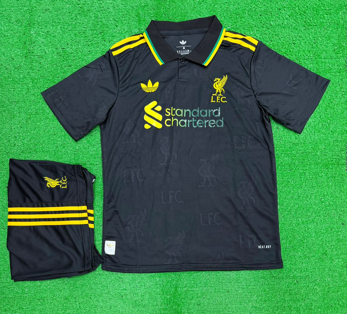 Liverpool Retro Inspired Black Jersey & Shorts 2025/26 [Premium Quality]