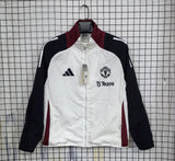 Manchester United White/Black Anthem winchester Jacket 2025/26