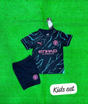 Kids/Youth Manchester City Premium 3rd Jersey & Shorts 2023/24.