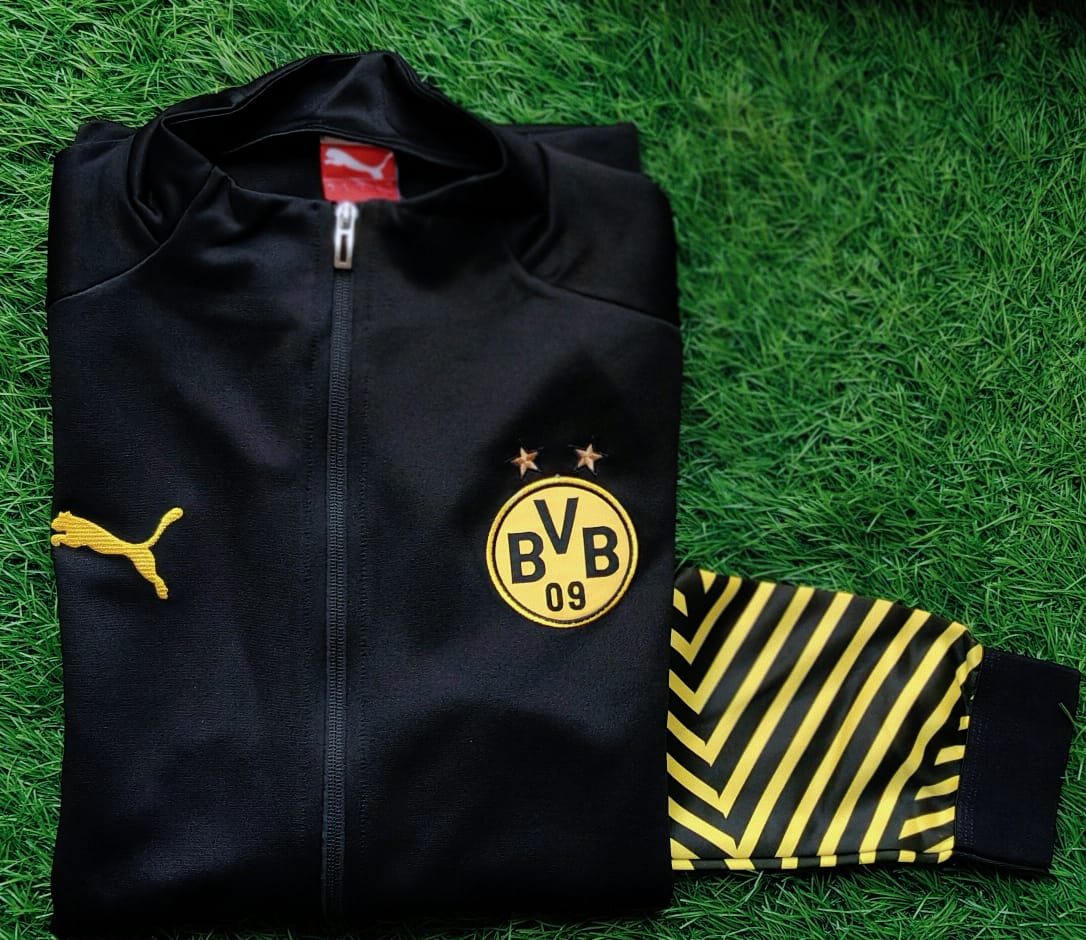 BVB Dortmund Black and Yellow Stripes Jacket