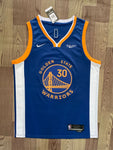 Curry 30 Warriors Blue/White Basketball Jersey [Stitch]