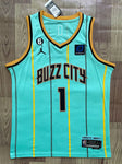 Buzz city 1 Green Basketball Jersey [Stitch]