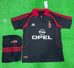 Retro AC Milan 3rd Jersey with Shorts 2000/01.