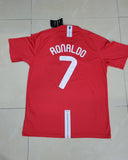 Retro Manchester United Home Ronaldo Jersey with Shorts UCL Final 2007/08