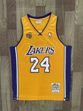 Bryant Lakers 24 Yellow/Blue Basketball Jersey [Stitch]