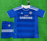 Retro Chelsea Home Lampard Jersey with Shorts Final Munich 2012