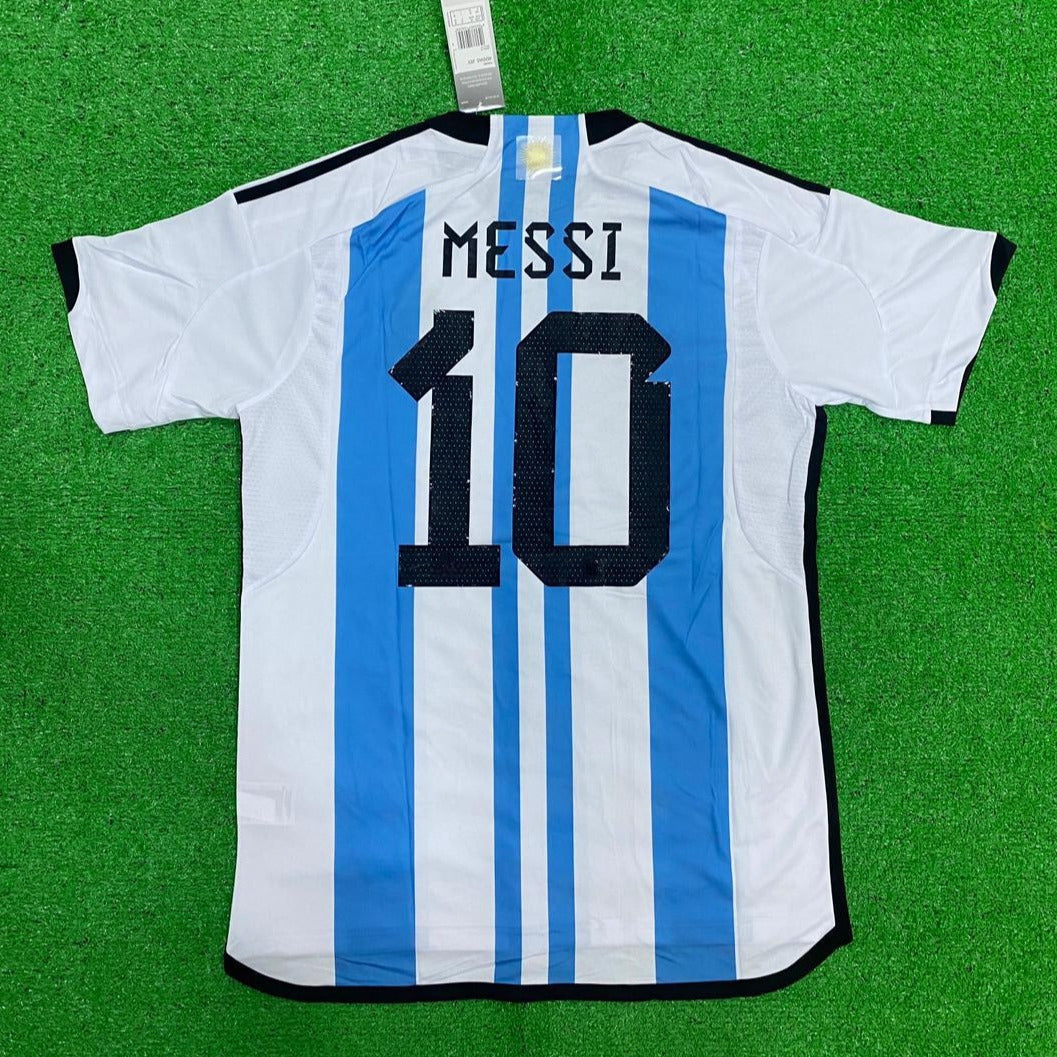 Retro Argentina Messi Home Jersey World Cup 2 Star 2022