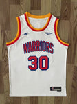 Warriors 30 Biegewhite/Red Basketball Jersey [Stitch]
