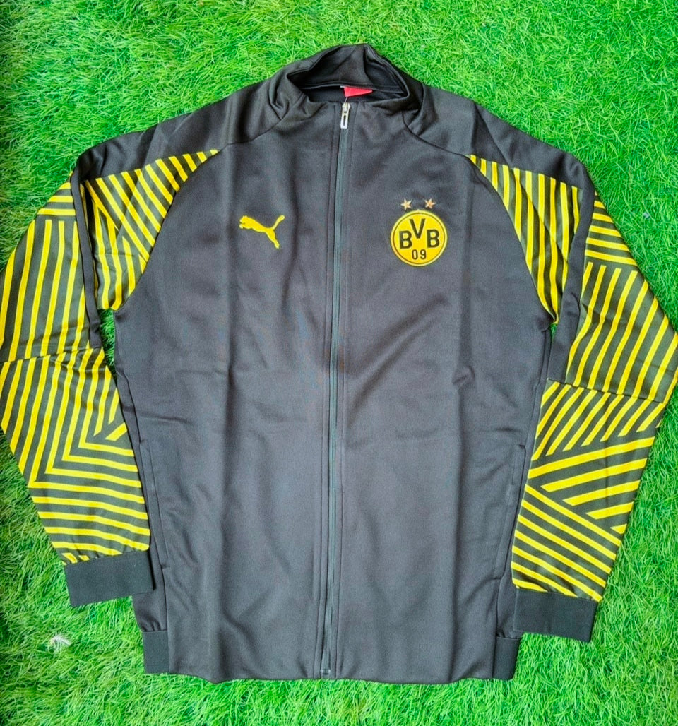 BVB Dortmund Black and Yellow Stripes Jacket