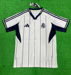 R Madrid White Embroidered Baseball Jersey  2025/26 [Player's Quality]