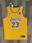 Lakers 23 Yellow/Blue City Basketball Jersey [Stitch]