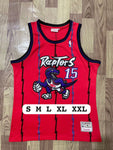 RAPTORS 15 Red Black Basketball Jersey [Stitch]