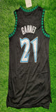 Timber Wolves Garnet 21 Black/White Basketball Jersey [Stitch]