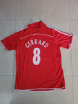 Retro Liverpool Istanbul UEFA Final 2007 Home Gerrard 8 Jersey with Shorts.