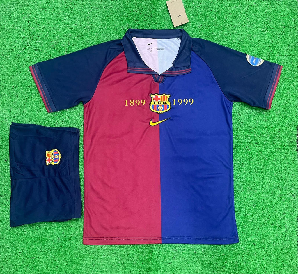 Retro Barcelona Home Jersey with Shorts 100years 1899/1999.