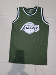 Lakers Los angles 2 bottle green Basketball Jersey Only[Print]