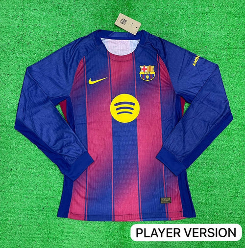Barcelona Home Full Sleeve Jersey 2025/26 [Player's Quality]